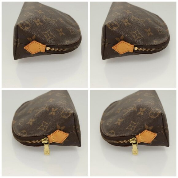 LOUIS VUITTON Monogram Pochette Cosmetic PM Cosmetic Pouch M47515 LV Auth 128420 - Picture 16 of 16